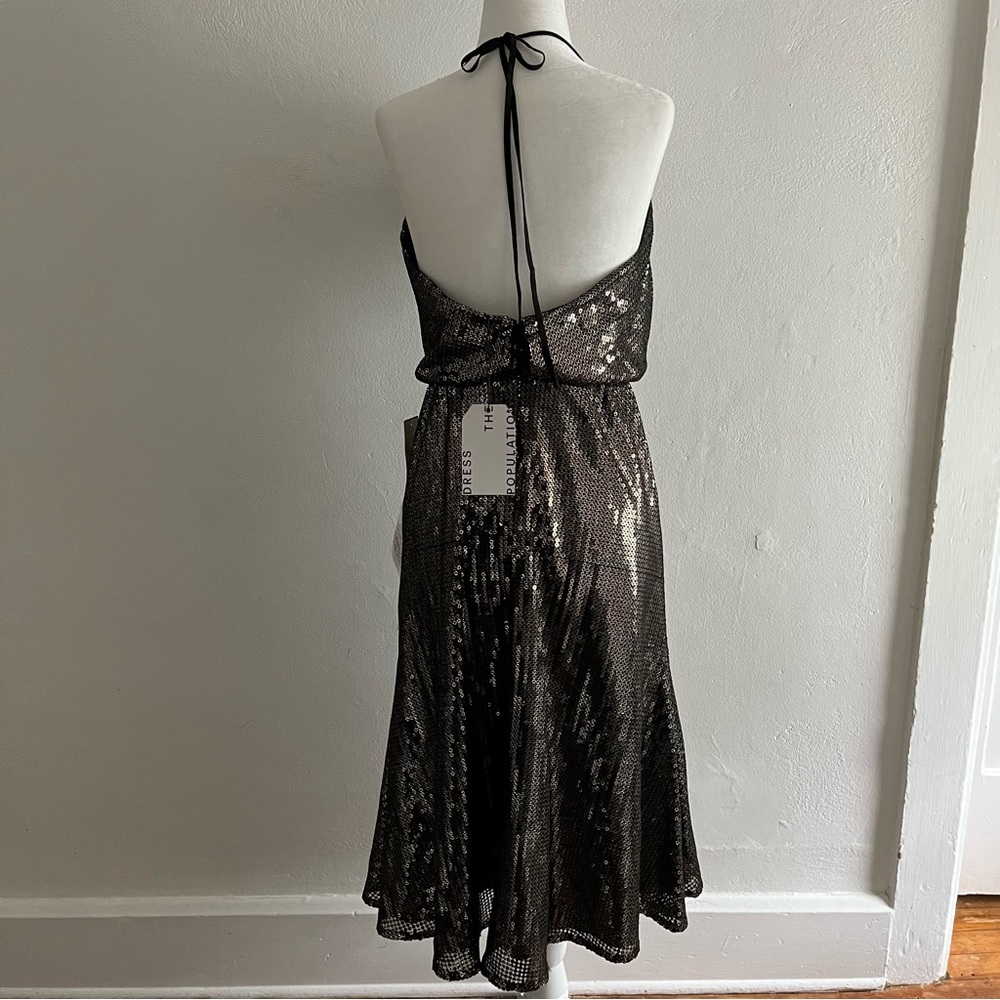 Dress the Population Dress - Zherra style size small - gold sequins with black - Picture 5 of 14